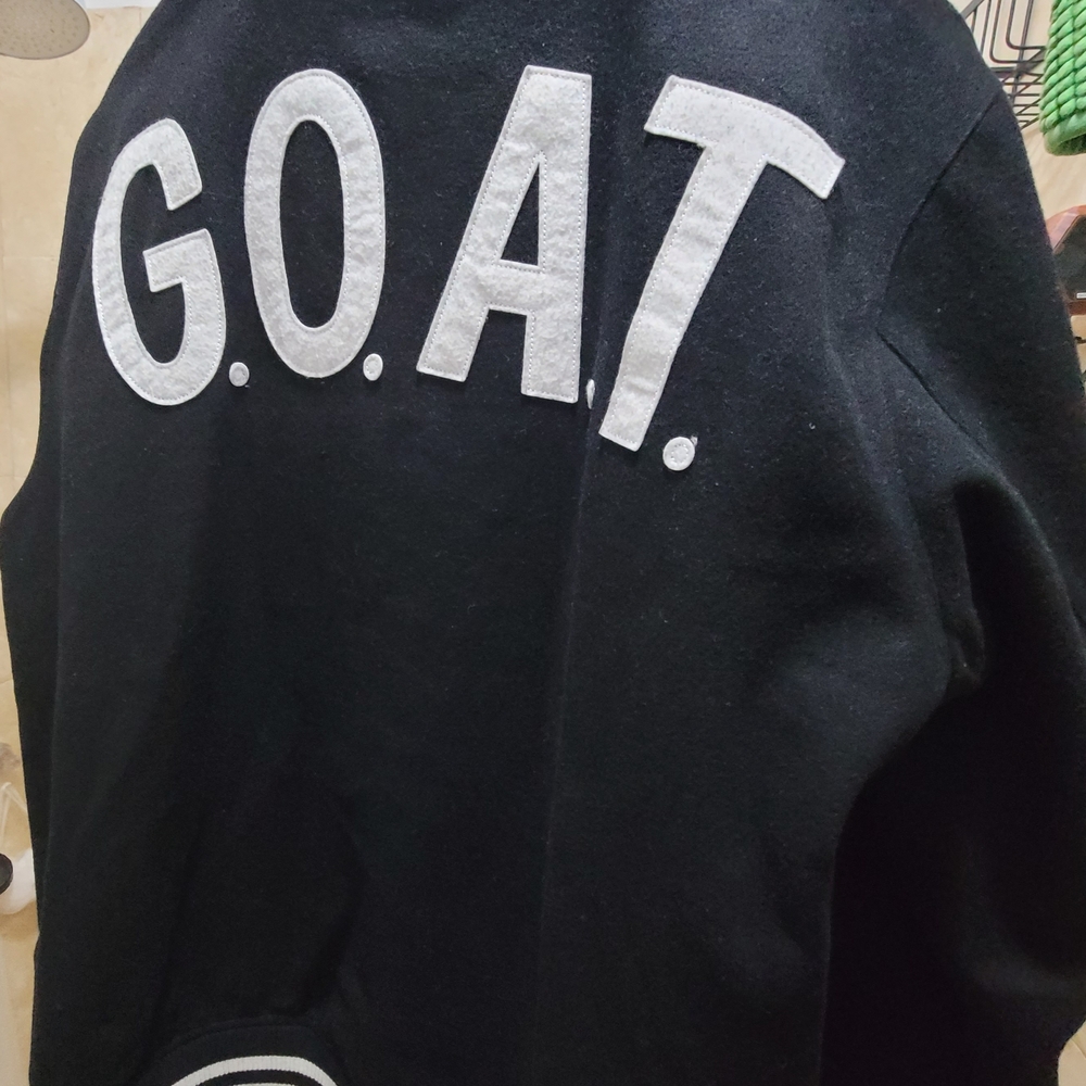 Black Roots Of Fight (G.O.A.T) Muhammad Ali Varsity Jacket - Picture 3 of 7